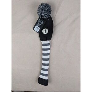 Maxfli 1 Driver New Knit Head Cover MX492 Black White